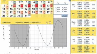 maréeinfo  Sélectionner une date  Annuaire des marées France [upl. by Ahsirtap433]