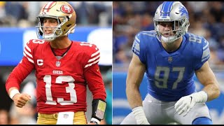 49ers 40 million star could be offseason target for Lions 49ers lions firstthingsfirst mahomes [upl. by Puiia]