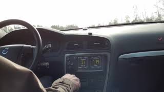 V70 D5 awd driving with 76mm exhaust [upl. by Saw]