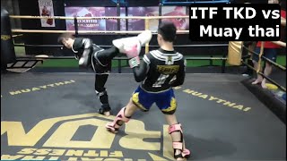 The Gap Between Taekwondo And Muay Thai  ITF TKD challenges Muay Thai [upl. by Brocky910]