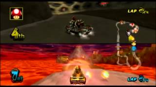 Mario Kart Wii Gameplay Grumble Volcano [upl. by Ynettirb]