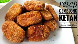 Resep Gemblong Ketan Gula Merah [upl. by Ahsinned635]