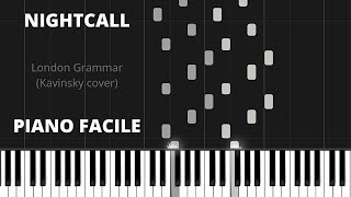 Nightcall  Piano facile [upl. by Mou585]