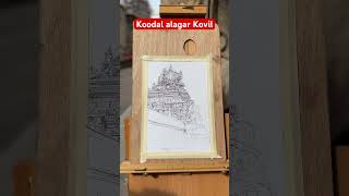 Koodal alagar Kovil drawing  madurai art artistsavadesh [upl. by Crocker959]