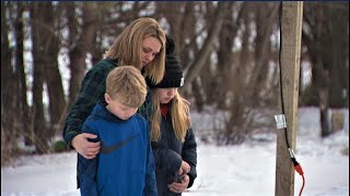 Kids scatter hockey dads ashes at backyard rink he built for them [upl. by Eecyak805]