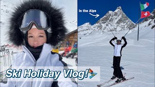 Ski holiday vlog 2023 Cervinia Italy  skiing in the Alps [upl. by Leihcim783]