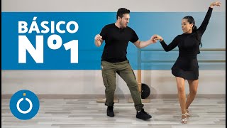 Cómo bailar BACHATA con pareja 💥 PASO BÁSICO de bachata 1 [upl. by Ailaham]