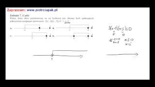 Wskaż który zbiór przedstawiony na osi liczbowej jest zbiorem liczb spełniających [upl. by Alimrahs240]
