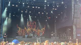 Thy Art Is Murder  Blood Throne live  Vainstream Rockfest 2024 [upl. by Kurr407]