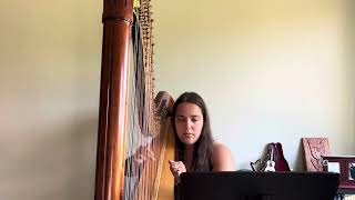 Meggie’s Theme from The Thornbirds by Henry Mancini Harp [upl. by Atteselrahc]