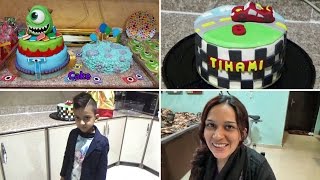 Birthday Preparartion for School and Cake Decoration  Naush Vlogs [upl. by Yrreb]