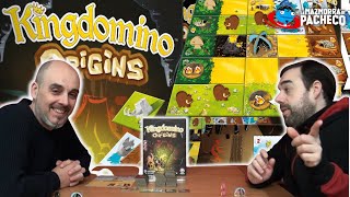 Kingdomino Origins Cómo jugar  Partida así jugamos a este juego de mesa [upl. by Anaidiriv502]