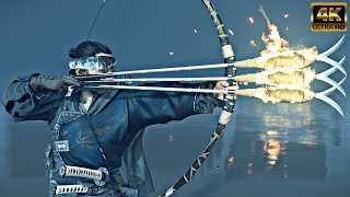 THE BLIND ARCHER  GHOST OF TSUSHIMA  PERFECT ARCHERY AND STEALTH KILLS 4K HDR 60FPS PS5 GAMEPLAY [upl. by Yehudi]