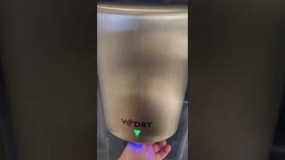 V Dry hand dryer Unknown Location Ladies [upl. by Aihsenat]