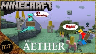 MY FIRST TIME IN THE AETHER MODDED MINECRAFT PT 2 [upl. by Olney]