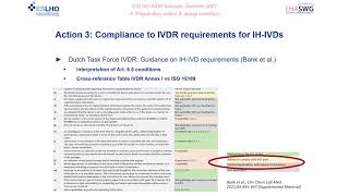 IVDR tutorial for diagnostic labs 6 Preparatory action 3 IVDR compliance [upl. by Marie-Ann]