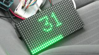 arduino obd2 with rgb led matrix [upl. by Haraz]