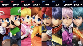 Super Smash Bros Ultimate Super Mario Bros VS Fire Emblem [upl. by Leonhard974]