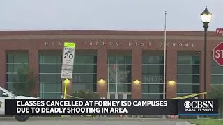 Deadly Shooting In Area Cancels Classes At Forney Independent School District Campuses [upl. by Yelrahc]