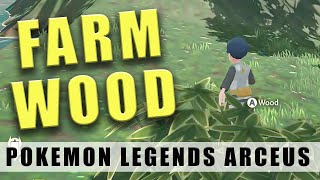 Pokémon Legends Arceus wood location  Where to find wood [upl. by Enomal845]