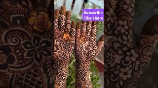 bridal mehndi mehandi design mehandi art viral shots viral song trending [upl. by Engleman]