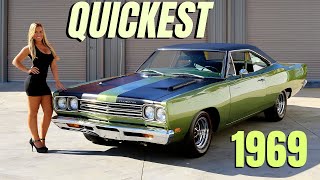 10 QUICKEST Muscle Cars of 1969  What They Cost Then vs Now [upl. by Edac]