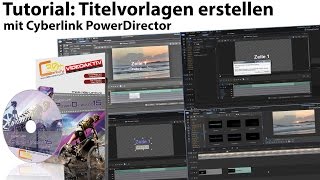 Tutorial Titelvorlagen erstellen mit CyberLink PowerDirector [upl. by Lamori]