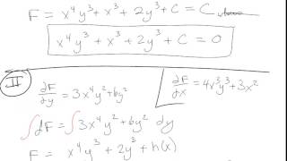 Practice Using Exact Equations to Solve ODEs [upl. by Hoj]