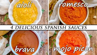 How to Make 4 CLASSIC SPANISH Sauces [upl. by Rothstein633]