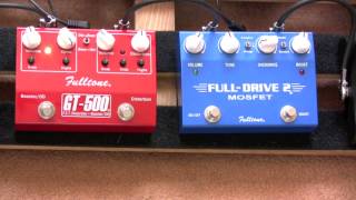 Fulltone GT 500 vs Fulltone Fulldrive 2  Fulltone Distortion Pedal Shootout [upl. by Bergeman171]