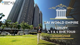 Sai World Empire Kharghar 234BHK LUXURY FLATS With EXCLUSIVE CLUBHOUSE  Navi Mumbai [upl. by Aihcrop]