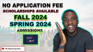 APPLICATION FEE WAIVER FALL 2024 amp SPRING 2024 [upl. by Nuaj78]