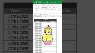 📆Crear agenda en Excel exceltips tutorial excel exceltutorial trucos tips consejos hack [upl. by Daloris]