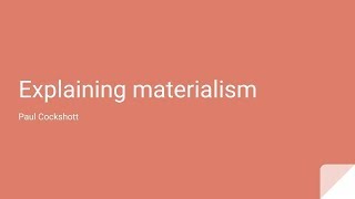 Explaining materialism classical materialism [upl. by Elwina]