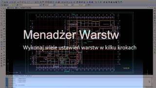 ZWCAD 2010 Menadżer stanu warstw zmiana wielu warstw w kilka sekund [upl. by Leduar]