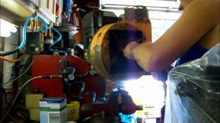 Lawn leaf vac system fab part 2 working on the blower housing [upl. by Nauqed]