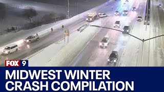 Midwest winter crash compilation [upl. by Francine186]