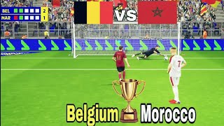 👉Belgium🆚Morocco penalty shootout✅BEL🆚MCC Full match [upl. by Aem]