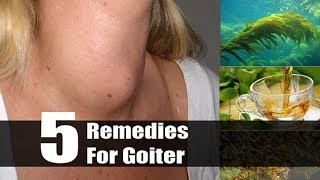 5 Useful Home Remedies For Goiter  By Top 5 [upl. by Adelle]