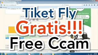 How to get free CCcam  Tiket Fly Gratis [upl. by Diane]