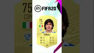 Tonali Evolution in FIFA 1724 🥶🔥 shorts football fifa eafc24 [upl. by Laurita]