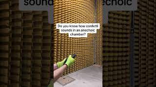 How confetti sounds like in an anechoic chamber real confetti anechoicchamber shorts [upl. by Llorrad393]