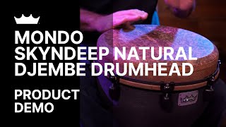 Mondo Skyndeep Natural Drumhead  Product Demo  Remo [upl. by Sitoiganap372]