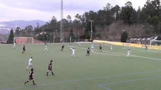 CELTA DE VIGO B 3 1 OURENSE CF CADETES LIGA GALLEGA 2015 2016 [upl. by Welbie]