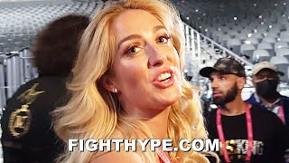 TYSON FURY WIFE PARIS AMAZING REACTION TO KNOCKING OUT WILDER IN 11 [upl. by Swihart]