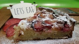 Anas Food  HomeMade Frangipane Plum Tart Recipe [upl. by Budworth]