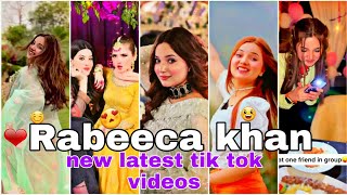 Rabeeca khan 😊💘 new latest tik tok videos🌷❤  Rabeeca kashif khan New latest tik tok videos  😍 [upl. by Yttam602]