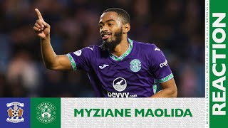 Myziane Maolidas Reaction Kilmarnock 2 Hibernian 2  cinch Premiership [upl. by Malorie]