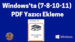 Windowsta PDF yazıcı nasıl eklenir  Windowsun tüm sürümleri için geçerlidir [upl. by Yoj]