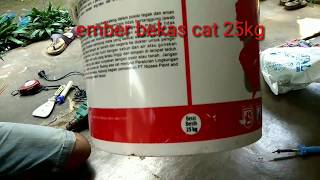 Cara Membuat Bio Filter dari ember cat [upl. by Oirtemed]